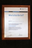 Meisterbrief Axel Kiekow Zimmererhandwerk